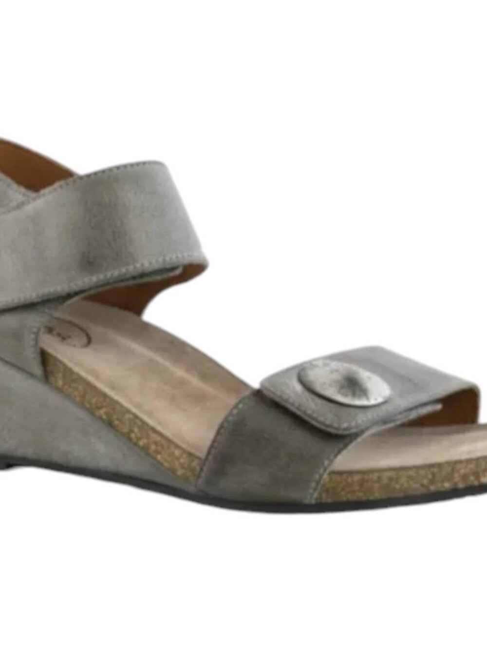 Taos Carousel 2 Distressed Wedge Sandals - Gray - EU39/US 8-8.5